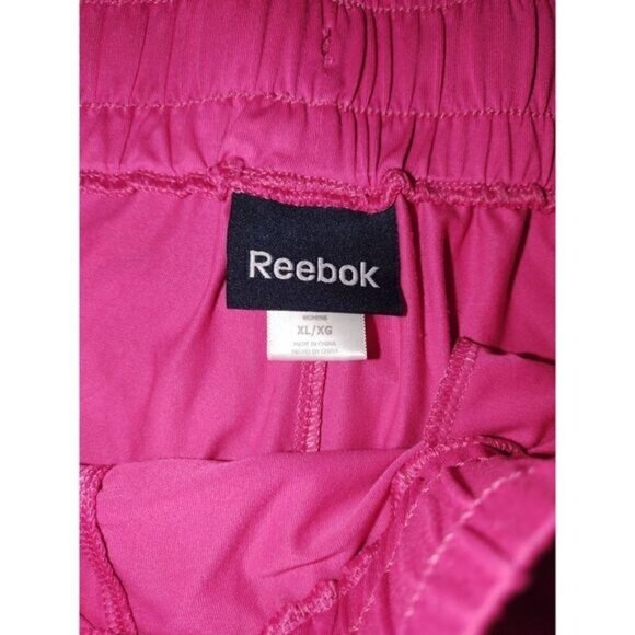 Reebok Womens Athletic Shorts 2X Pink Drawstring Summer Sporty Lightweight Comfy - Picture 2 of 6